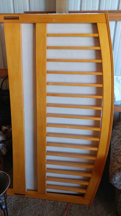 KING SIZE BED FRAME & BOX SPRING (NO MATTRESS)