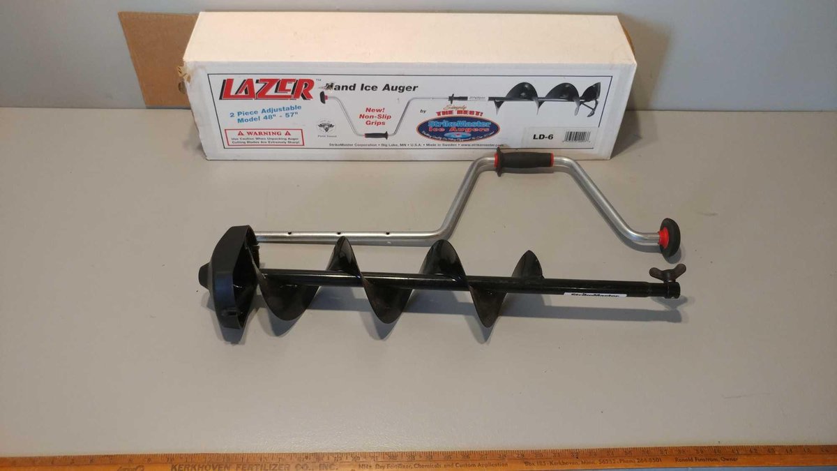LAZER HAND ICE AUGER (2 PIECE ADJUSTABLE MODEL 48" - 57")