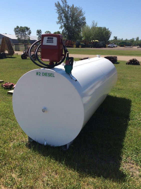 1000 GAL FUEL TANK GAS BOY 120VOLT PUMP NEW AUTO NOZZLE (ITEM AT ZIELSDORF AUCTIONS)