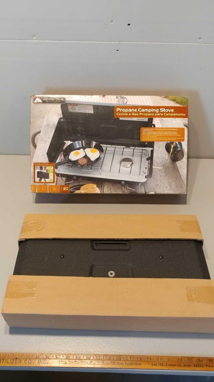 CAMP STOVE IN BOX (ITEM AT ZIELSDORF AUCTIONS) ​​​​​​​