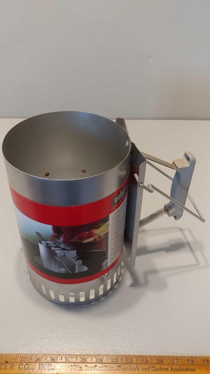 WEBER RAPIDFIRE CHIMNEY STARTER (ITEM AT ZIELSDORF AUCTIONS)