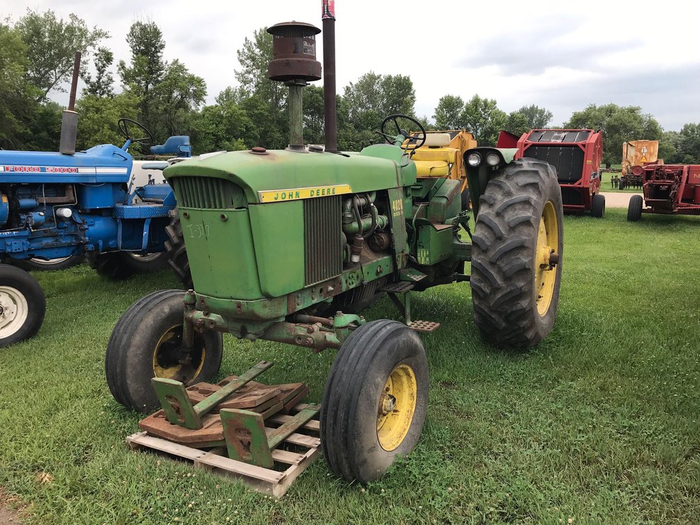 1965 JOHN DEERE 4020, SYNCRO, 3PT, 18.4/38 REARS, SERIAL NUMBER; NT213R091293R , DOES NOT RUN, GOOD 