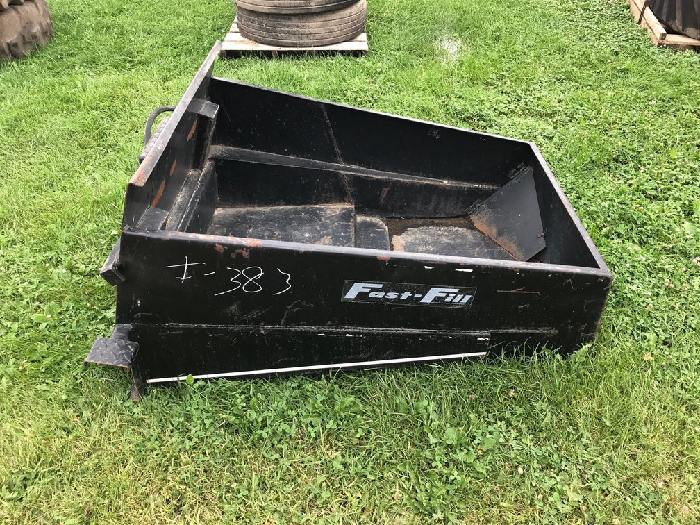 FAST FILL SEED HOPPER FOR SKID STEER, QUICK TACH (ITEM AT ZIELSDORF AUCTIONS)