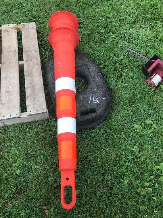 (2) TRAFFIC CONES (ITEM AT ZIELSDORF AUCTIONS)