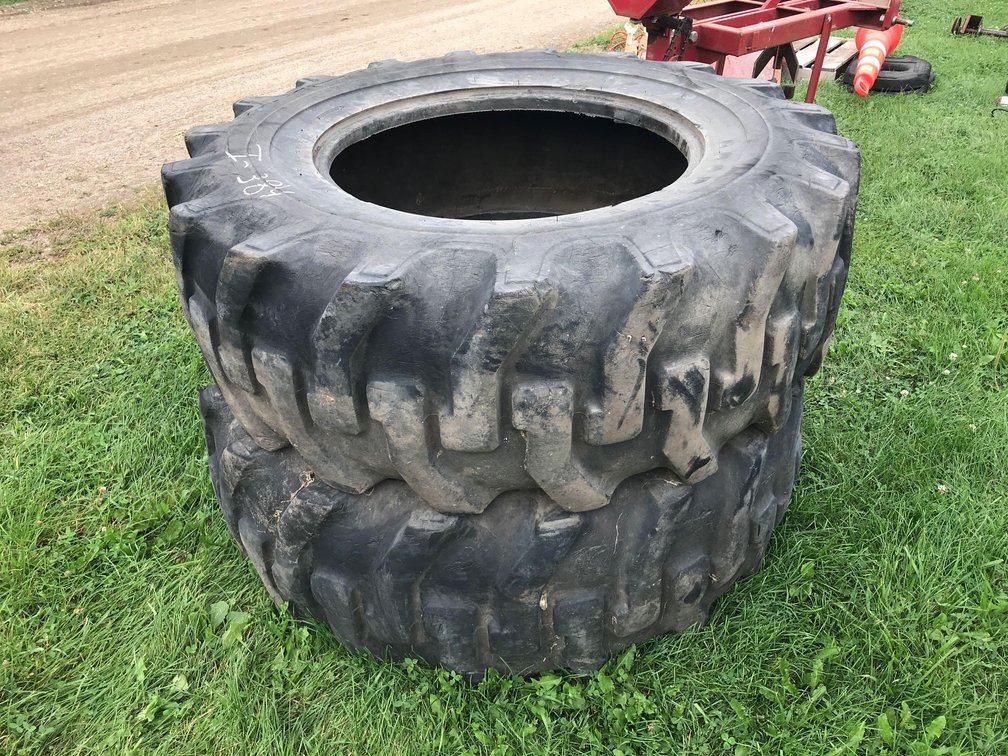 (2) GOODYEAR 16.9/14-28 TIRES USED (ITEM AT ZIELSDORF AUCTIONS)