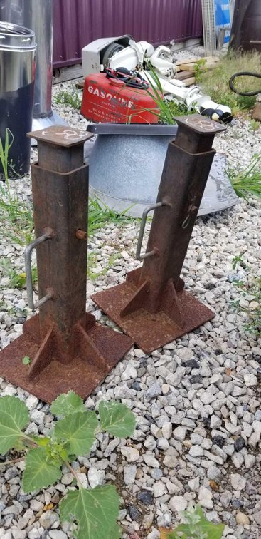 (2) HOME MADE JACK STANDS (ITEM AT ZIELSDORF AUCTIONS)