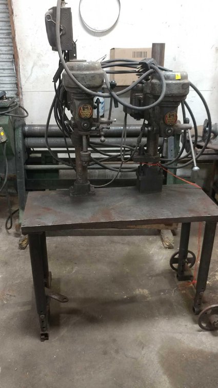 (2) SOUTH BEND 5/8" DRILL PRESSES (3 PHASE; WORKS)