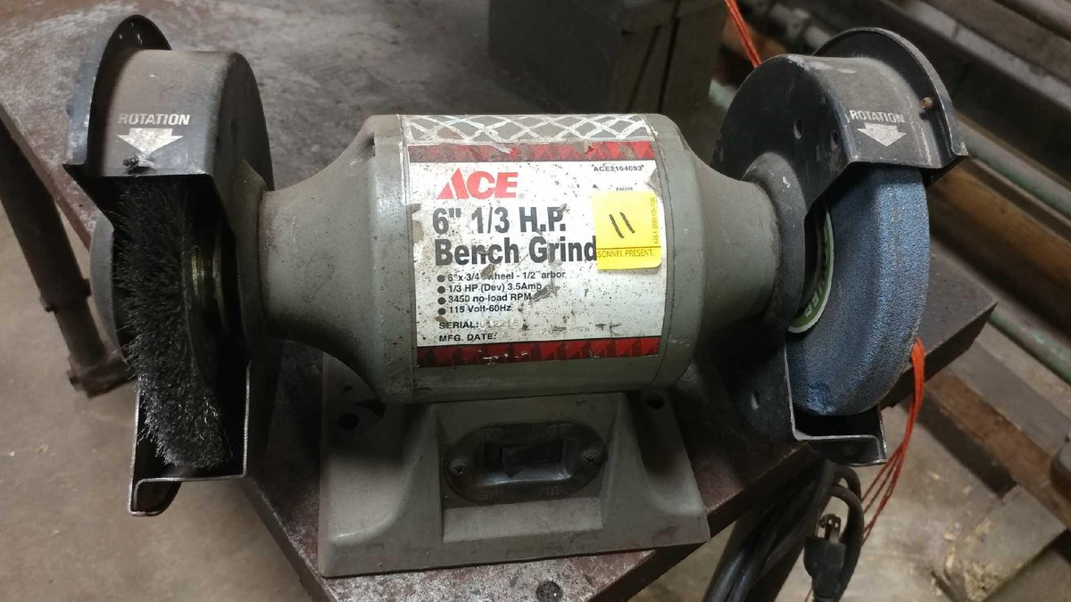 ACE 6" BENCH GRINDER 1/3 HP