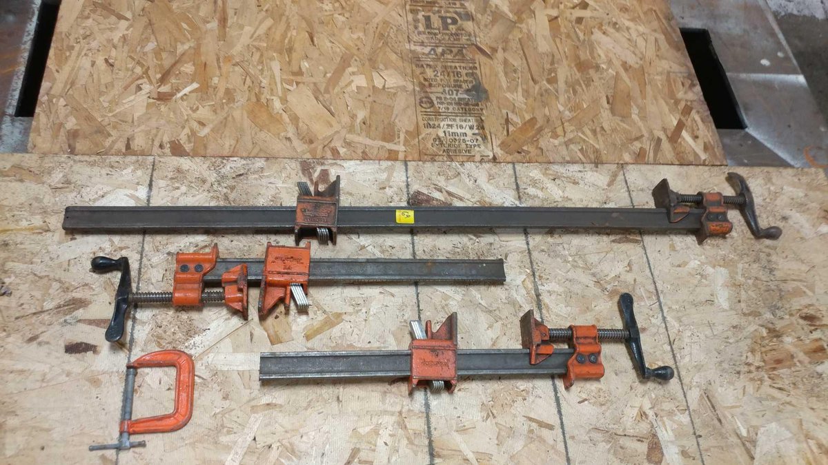 (2) 18" BAR CLAMPS and (1) 40" BAR CLAMP