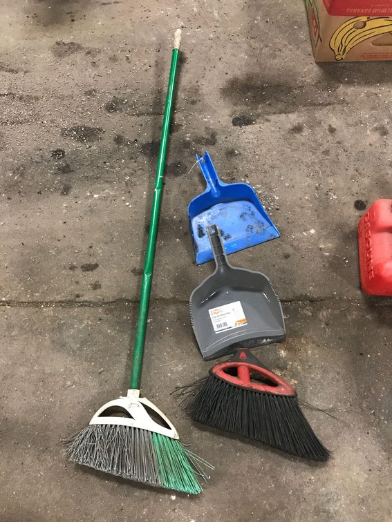 BROOM AND DUST PANS 