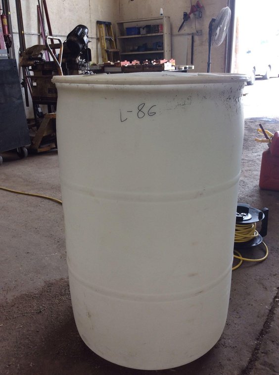 55 GAL PLASTIC DRUM 