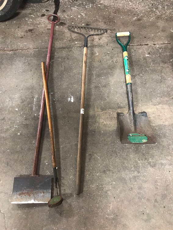 ICE BREAKER, MAGNET, LANDSCAPING RAKE, SPADE