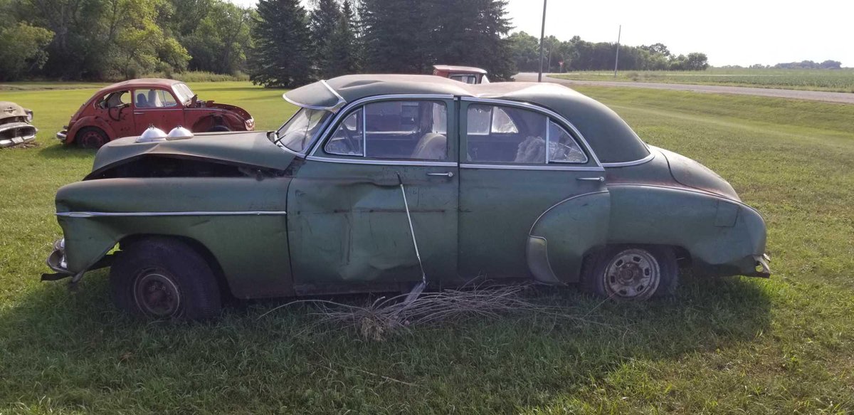 1949 CHEVY 4 DOOR, 6 CYLINDER MOTOR,  (NO TITLE)