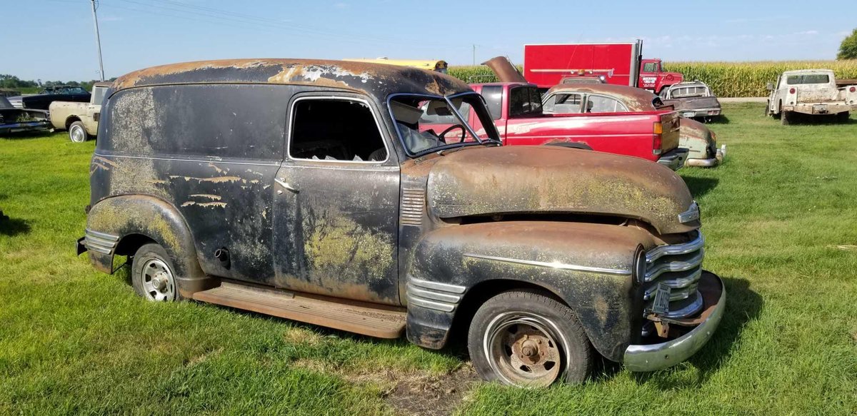 1951 CHEVROLET THRIFT MASTER PANEL VAN, MOTOR,   ( NO TITLE) 