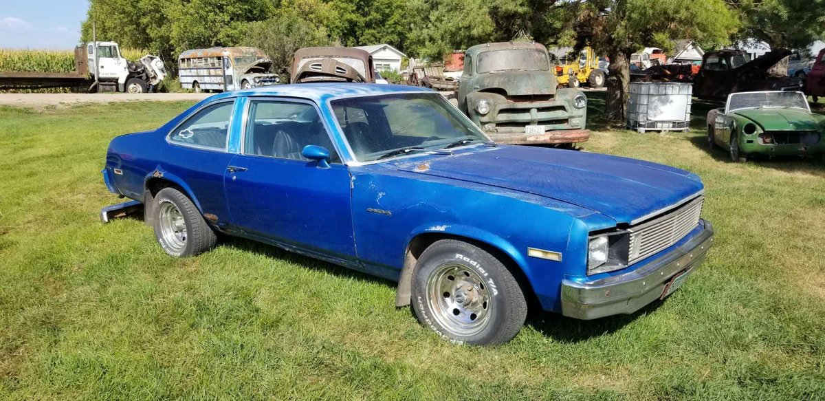 (TITLE) 1975 NOVA, CHROME RIMS, 350, AUTOMATIC, RUNS AND DRIVES 