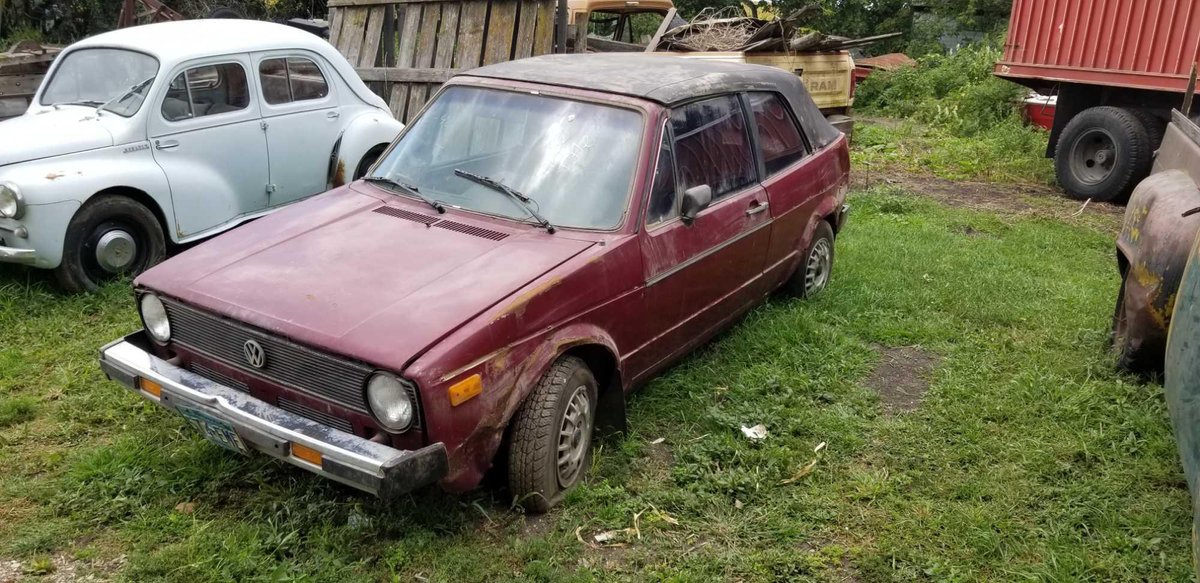 (TITLE) 1982 VOLKSWAGEN RABBIT CONVERTIBLE, MANUAL 4 CYL