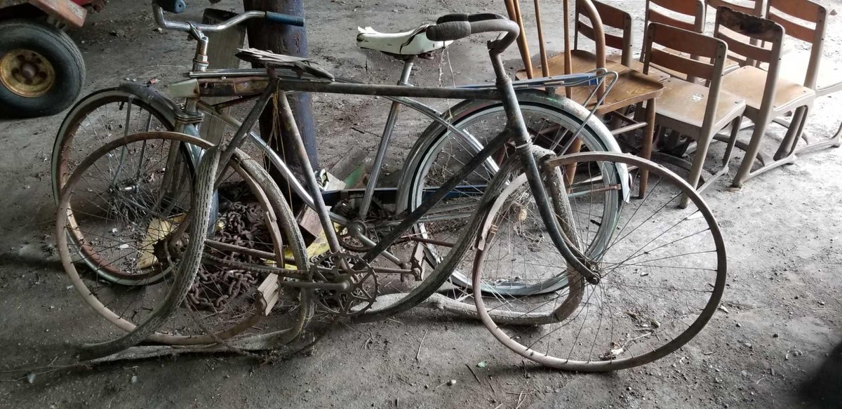 WOODEN RIMED PEDAL BIKE & OTHER BIKE