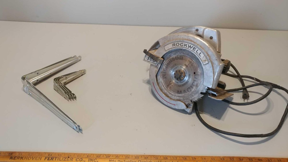 ROCKWELL 8 1/4" CIRCULAR SAW and SHELVING BRACKETS