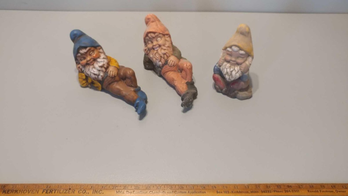(3) RELAXING GNOMES 