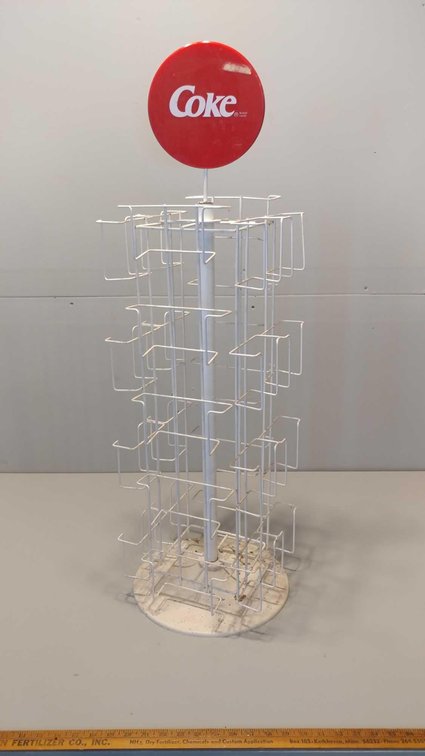 COCA COLA-THEMED SPINNER RACK (H 30")