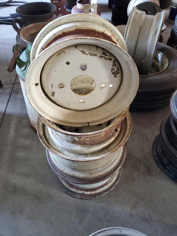 (2) 16", 6-HOLE RIMS & (2) 13", 4-HOLE RIMS