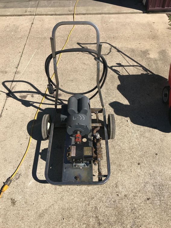 PRESSURE WASHER 1 HP LEASON 240 VOLT MOTOR POWER LINE PLUS 2000 PSI PUMP 