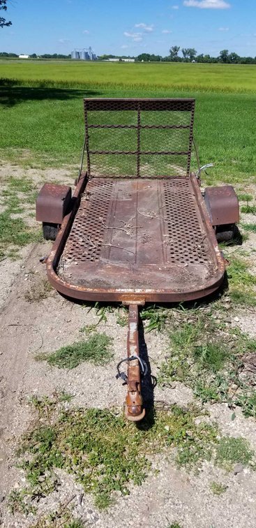 HOMEMADE TRAILER W/ RAMP 4'X8  LIFETIME LICENSE