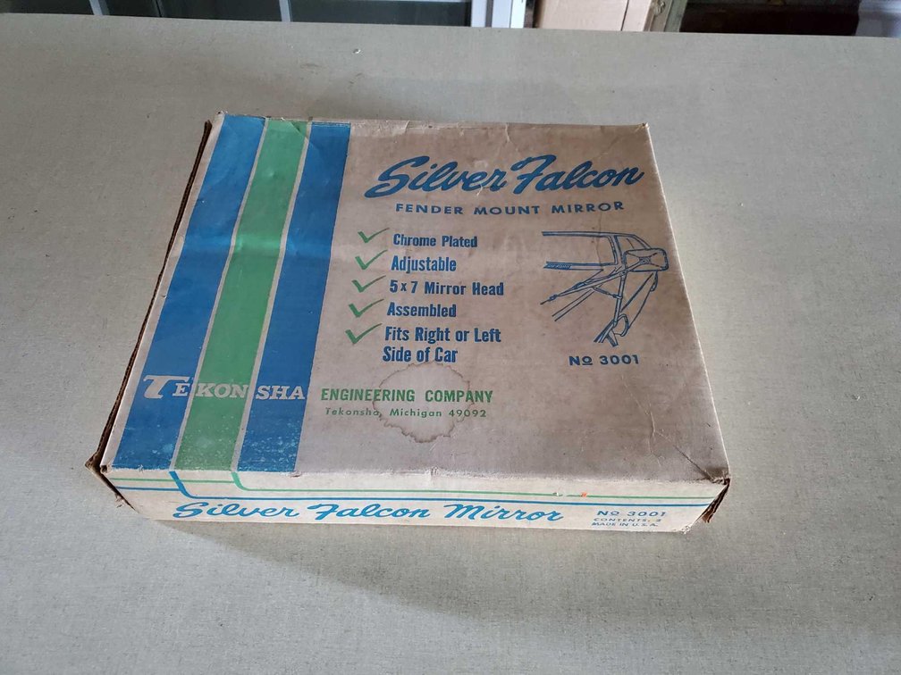 SILVER FALCON FENDER MOUNT MIRROR,(NO 3001)