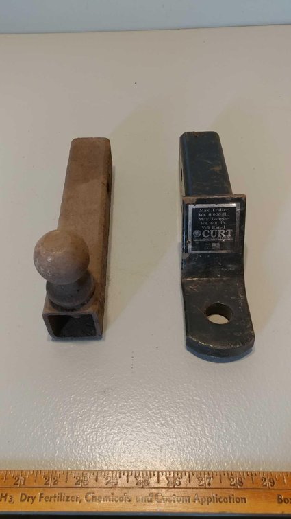 (2) 2" RECEIVER HITCHES, 1 7/8" BALL