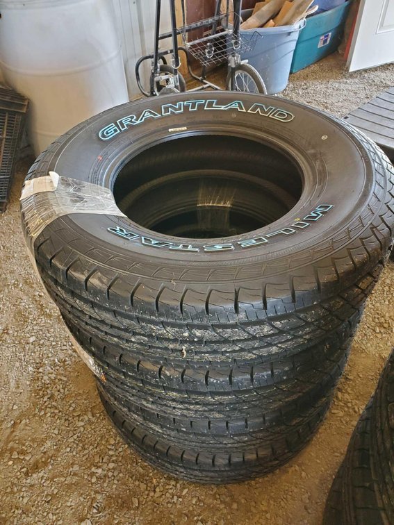 (4) NEW GRANTLAND MILESTAR TIRES (P245/75 R16)