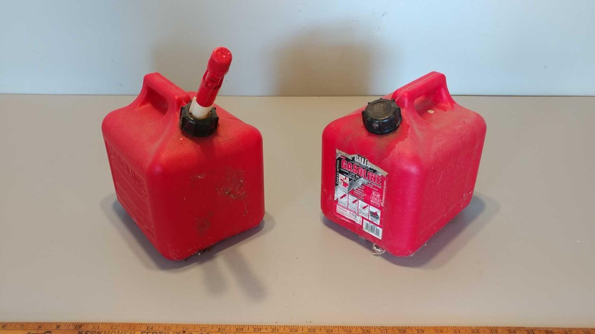 (2) GASOLINE CANS