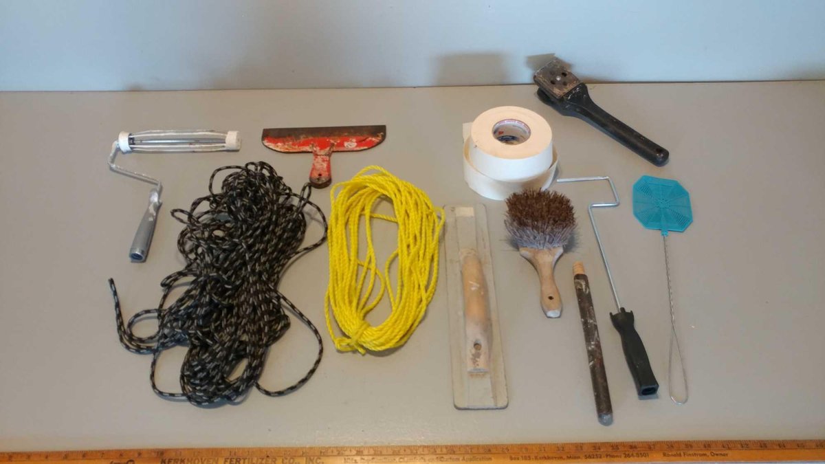 ROPE, JOINT TAPE, FLYSWATTER, AND MISC