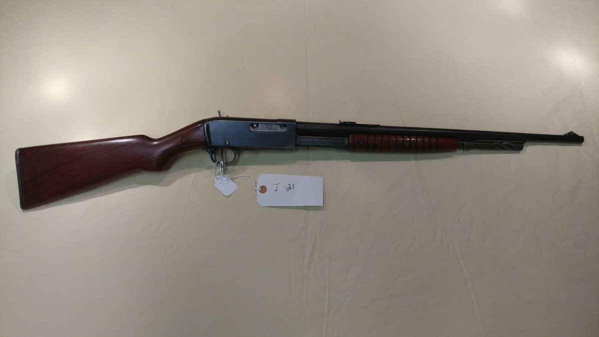 (I-21) REMINGTON MODEL 141, 25 CAL REM PUMP, SN# C51068 (LOCATED AT MIKES GUN SHOP IN BENSON MN, FOR
