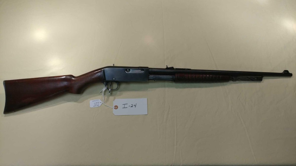 (I-24) REMINGTON MODEL 14, 32 CAL REM , PUMP , SN #123749 (LOCATED AT MIKES GUN SHOP IN BENSON MN, F