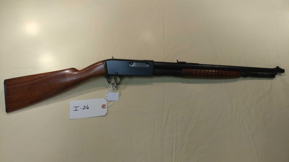(I-26) REMINGTON MODEL 14, 32 CAL REM, PUMP , SN# C53651 (LOCATED AT MIKES GUN SHOP IN BENSON MN, FO