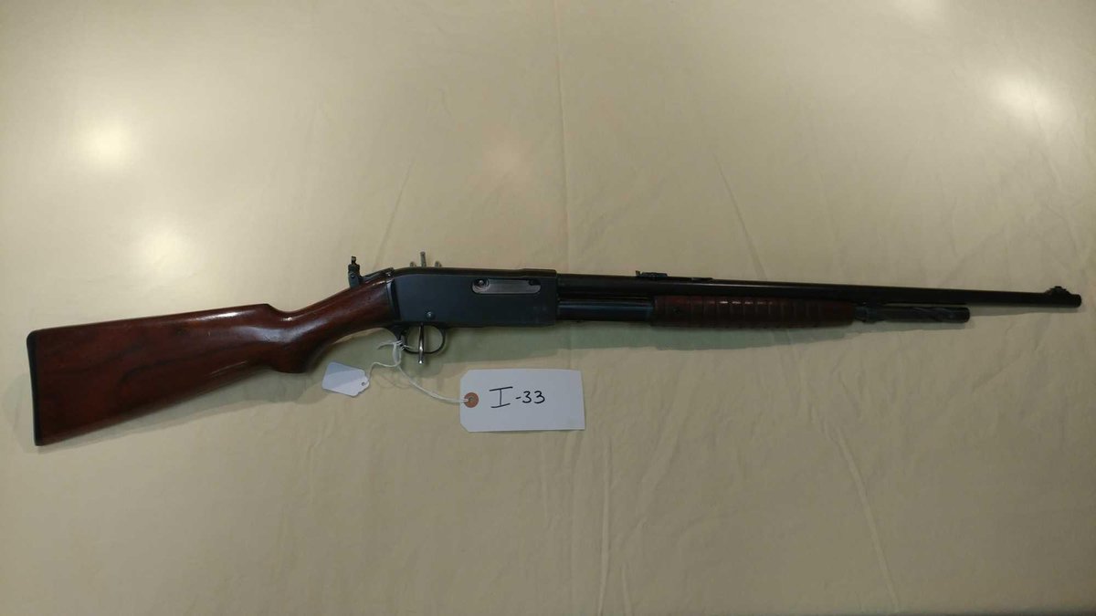 (I-33) REMINGTON, 32 CAL REM, PUMP, SN# C8786 (LOCATED AT MIKES GUN SHOP IN BENSON MN, FOR MORE INFO