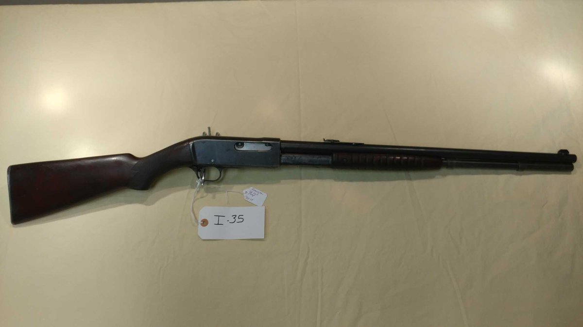 (I-35)  REMINGTON, 38-40 REM OR 38 W.C.F., PUMP, SN # C39179 (LOCATED AT MIKES GUN SHOP IN BENSON MN