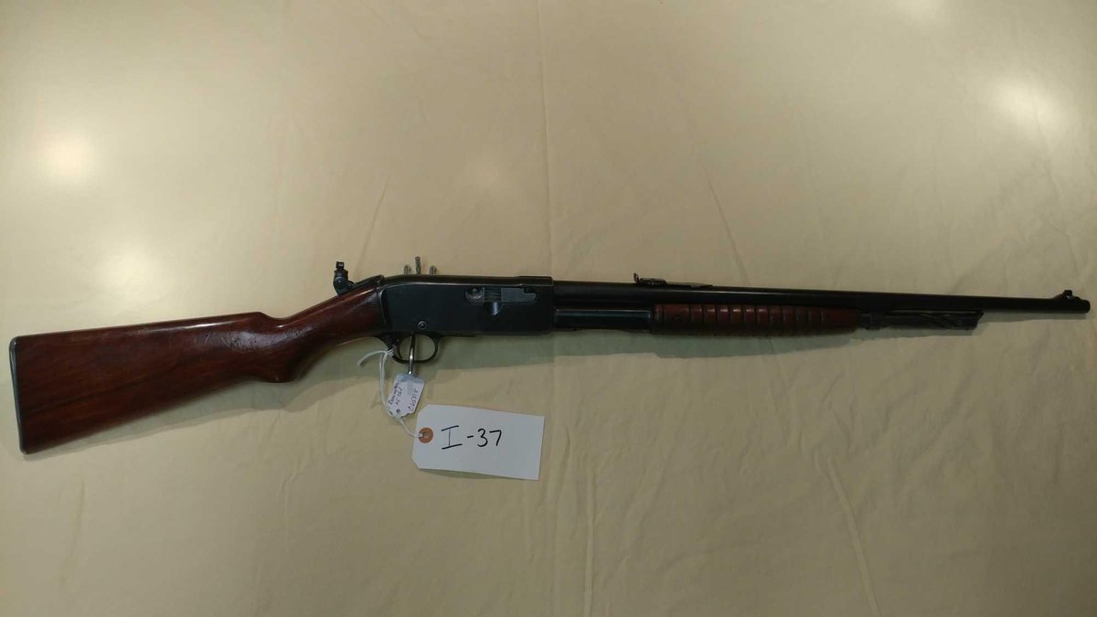 (I-37) REMINGTON, 25 CAL REM, PUMP, SN# C65818 (LOCATED AT MIKES GUN SHOP IN BENSON MN, FOR MORE INF