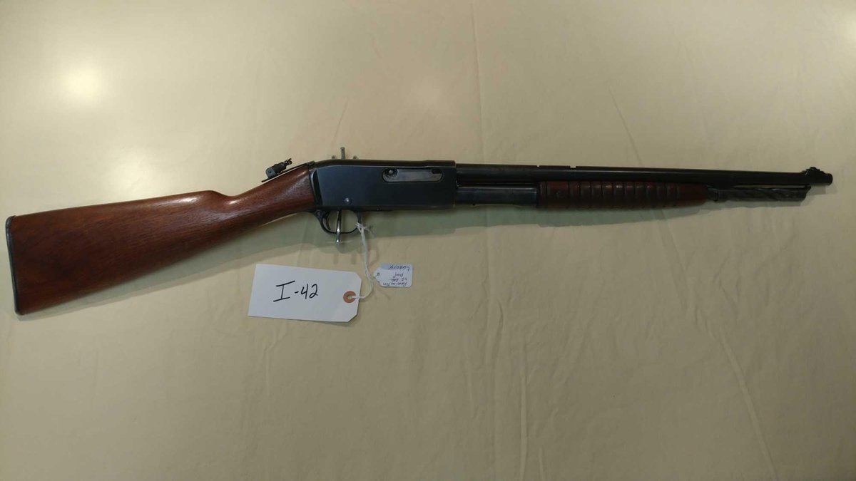 (I-42) REMINGTON, 32 CAL REM, PUMP, SN# C68014 (LOCATED AT MIKES GUN SHOP IN BENSON MN, FOR MORE INF