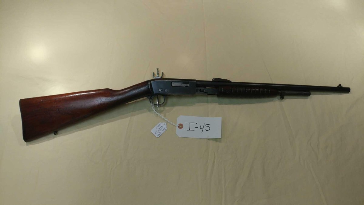 (I-45) REMINGTON MODEL 25, 32 WCF CAL, PUMP, SN# 16873 (LOCATED AT MIKES GUN SHOP IN BENSON MN, FOR 