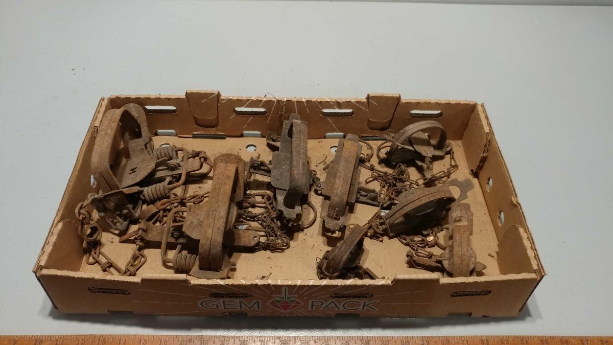 (I-572) ASSORTMENT OF COIL & FOOT SPRING TRAPS (LOCATED AT ZIELSDORF AUCTIONS)