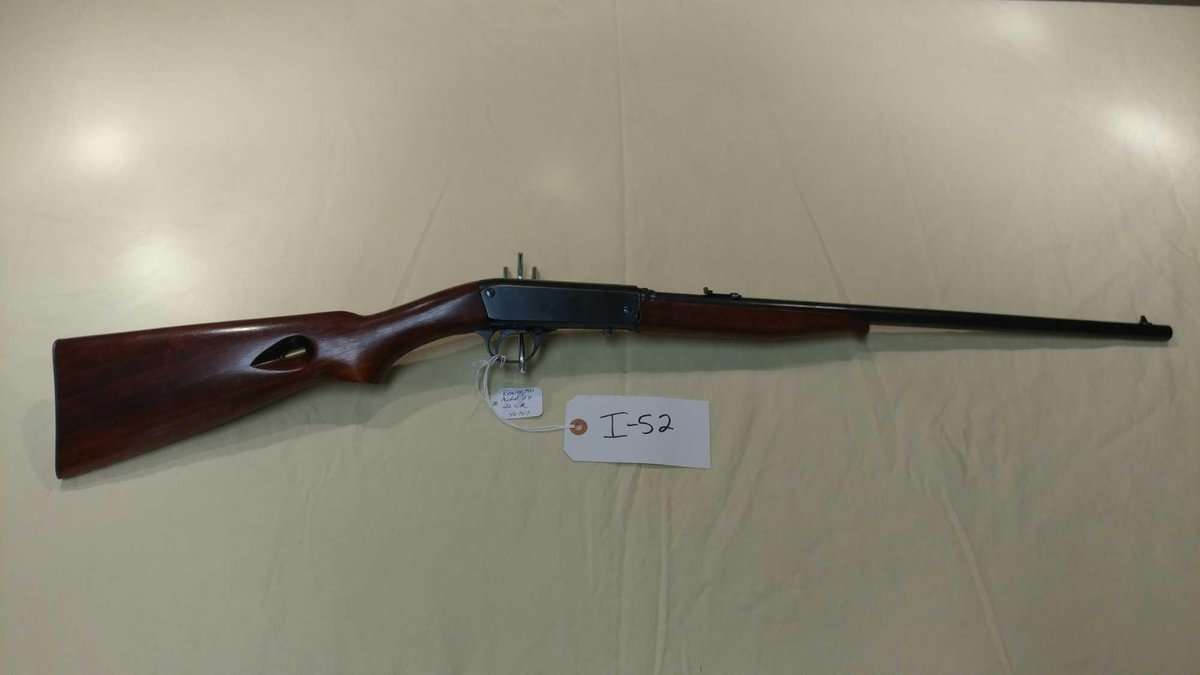 (I-52) REMINGTON MODEL 24, .22 LR, BUTT LOAD BOTTOM EJECT, SEMI-AUTO, SN# 40747 (LOCATED AT MIKES GU
