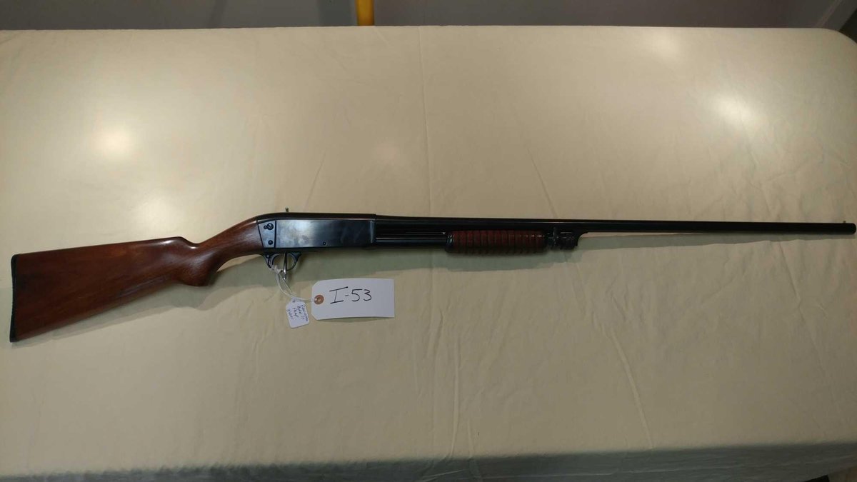 (I-53) REMINGTON MODEL 17, 20 GA, PUMP, FULL CHOKE BARREL, BOTTOM EJECT, SN# 34001 (LOCATED AT MIKES