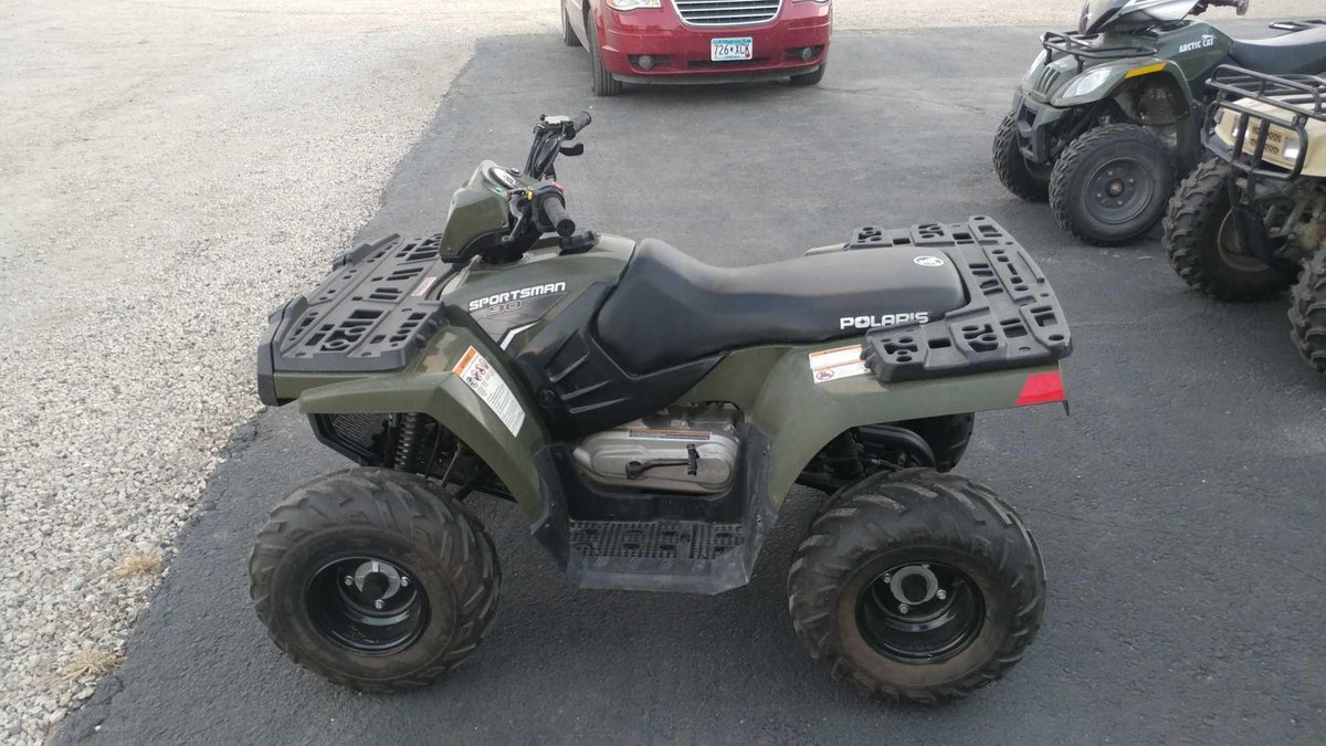 2012 POLARIS SPORTSMAN 90 4 WHEELER AUTOMATIC FORWARD/REVERSE LIKE NEW  (ITEM AT ZIELSDORF AUCTIONS)