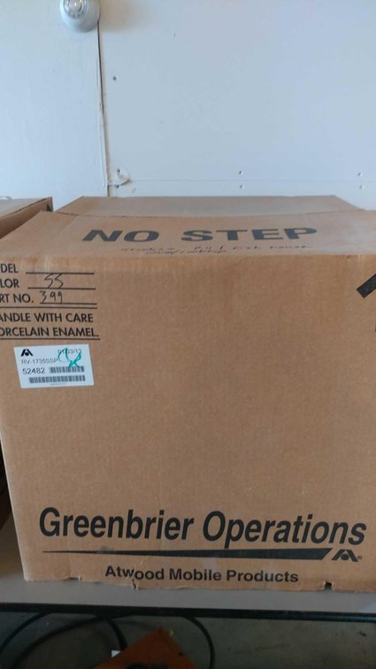 (I-451) ATWOOD GAS STAINLESS STEEL RV/FISH HOUSE OVEN & COOKTOP, (NEW IN BOX) MODEL#RV-1735SSP, ITEM
