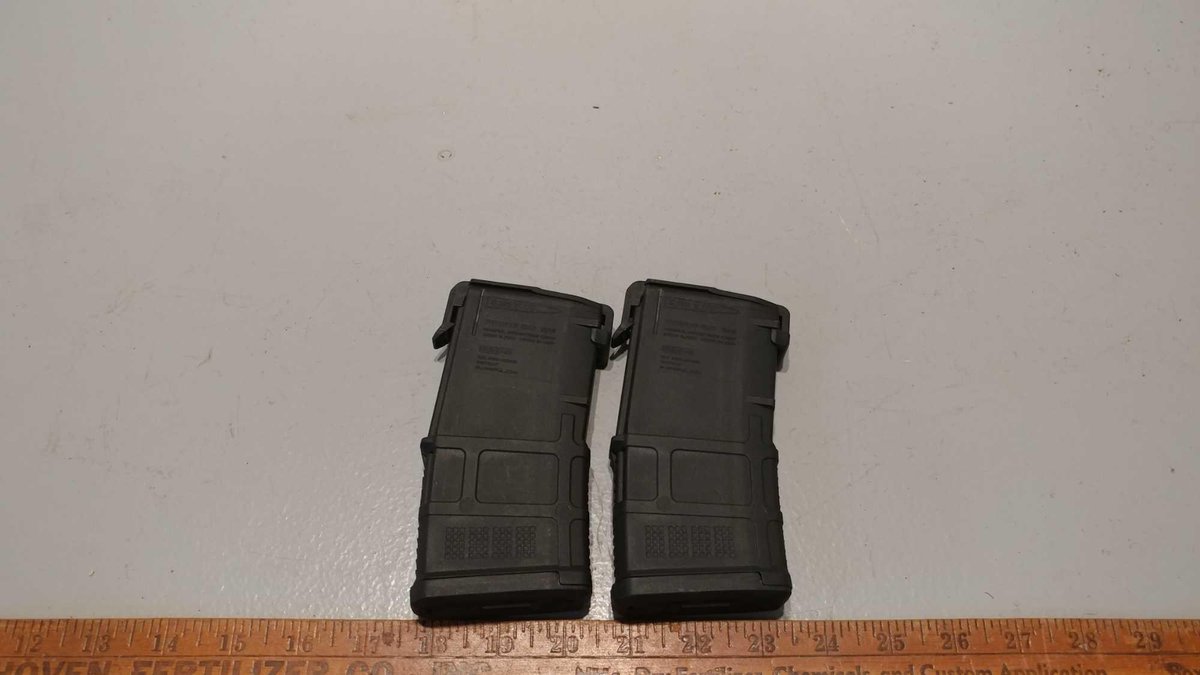 (I-222) (2) 20 MAG PULL P MAGS 5.56 MM (ITEM AT ZIELSDORF AUCTIONS)