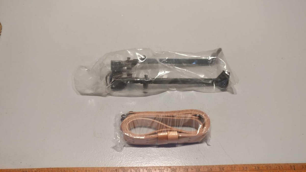 (I-238) M1A ACCESSORIES, M1A M-2 BIPOD, LEATHER SLING (ITEMS LOCATED AT ZIELSDORF AUCTIONS)
