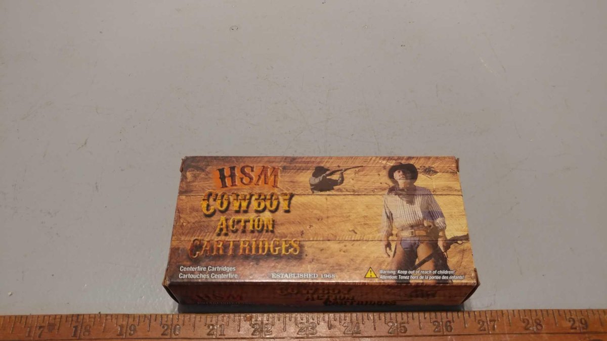 (I-235) .45-70 (1) HSM 20 CARTRIDGES WITH 405GR ROUND NOSE COWBOY ACTION LEAD BULLETS (ITEM LOCATED 