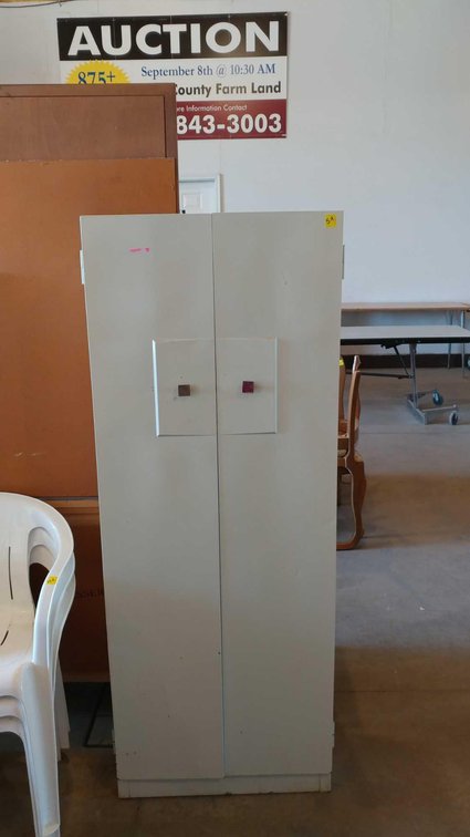 METAL STORAGE CABINET (24"W X 63"H X 12"D)