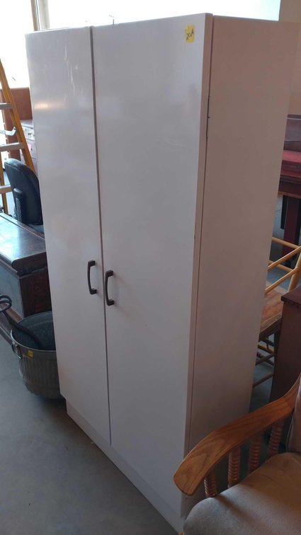 METAL STORAGE CABINET (30"W X 60"H X 12"D)